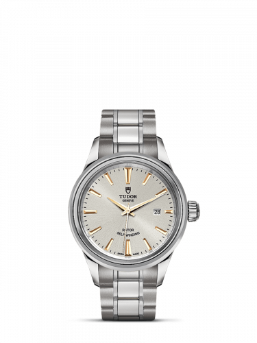 Watch Winder for watch Tudor Style Style 28 Stainless Steel / Silver / Bracelet