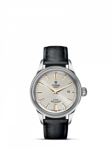 Watch Winder for watch Tudor Style Style 28 Stainless Steel / Silver / Strap