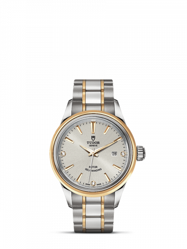 Watch Winder for watch Tudor Style Style 28 Stainless Steel / Yellow Gold / Silver-Diamond / Bracelet