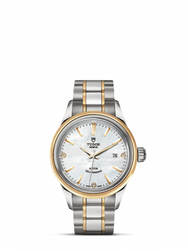 Watch Winder for watch Tudor Style Style 28 Stainless Steel / Yellow Gold / MOP-Diamond / Bracelet