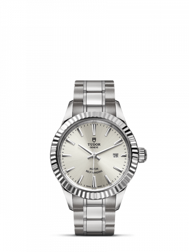 Watch Winder for watch Tudor Style Style 28 Stainless Steel / Fluted / Silver / Bracelet