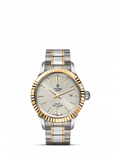 Watch Winder for watch Tudor Style Style 28 Stainless Steel / Yellow Gold / Fluted / Silver / Bracelet