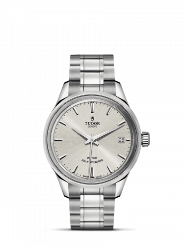 Watch Winder for watch Tudor Style Style 34 Stainless Steel / Silver / Bracelet