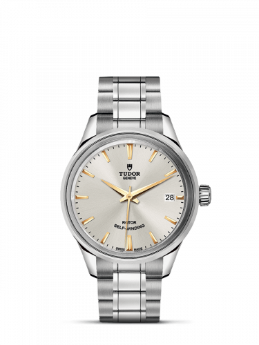 Watch Winder for watch Tudor Style Style 34 Stainless Steel / Silver / Bracelet