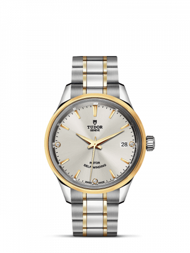 Watch Winder for watch Tudor Style Style 34 Stainless Steel / Yellow Gold / Silver-Diamond / Bracelet