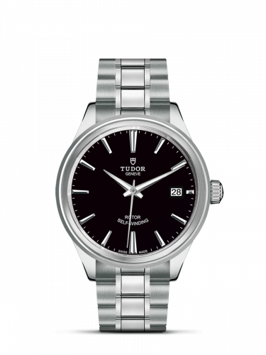 Watch Winder for watch Tudor Style Style 38 Stainless Steel / Black / Bracelet