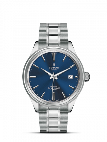 Watch Winder for watch Tudor Style Style 38 Stainless Steel / Blue / Bracelet