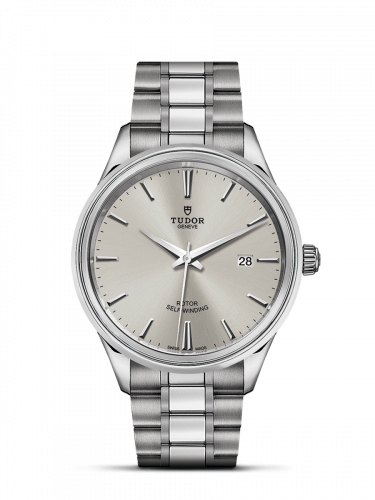 Watch Winder for watch Tudor Style Style 41 Stainless Steel / Silver / Bracelet