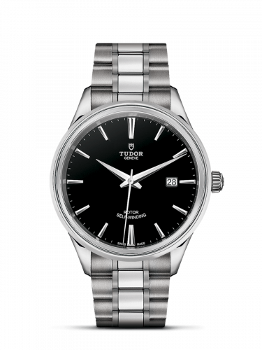 Watch Winder for watch Tudor Style Style 41 Stainless Steel / Black / Bracelet