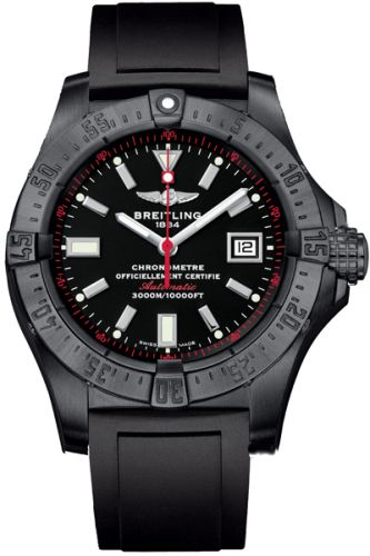 Remontoir à montres pour montre Breitling Avenger Avenger Seawolf Noiresteel