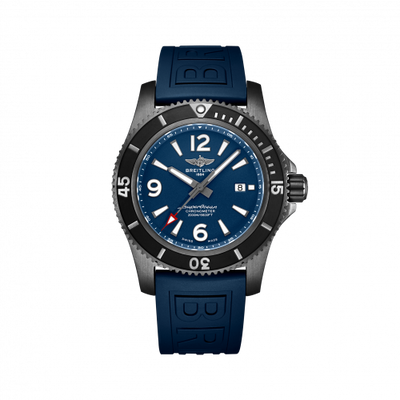 Watch Winder for watch Breitling Superocean Superocean 46 Blacksteel / Blue / Rubber / Pin