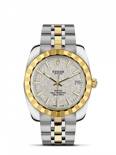 Remontoir à montres pour montre Tudor Classic Classic 38 Stainless Steel / Yellow Or / Fluted / Argent / Bracelet
