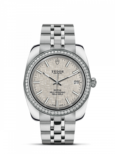 Remontoir à montres pour montre Tudor Classic Classic 38 Stainless Steel / Diamond / Argent / Bracelet