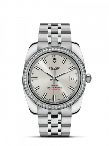Remontoir à montres pour montre Tudor Classic Classic 38 Stainless Steel / Diamond / Argent / Bracelet