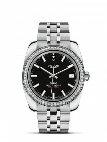 Remontoir à montres pour montre Tudor Classic Classic 38 Stainless Steel / Diamond / Noire / Bracelet
