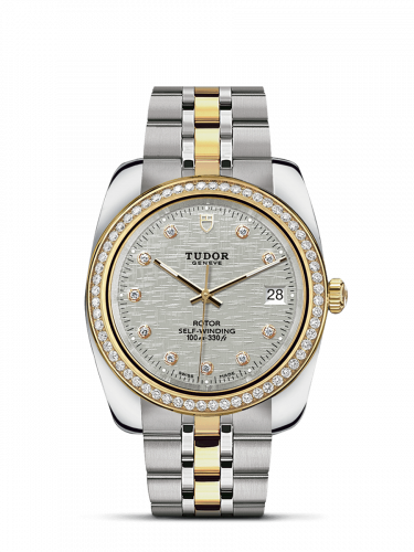 Remontoir à montres pour montre Tudor Classic Classic 38 Stainless Steel / Yellow Or / Diamond / Argent-Diamond / Bracelet