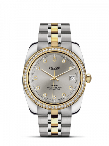Remontoir à montres pour montre Tudor Classic Classic 38 Stainless Steel / Yellow Or / Diamond / Argent-Diamond / Bracelet