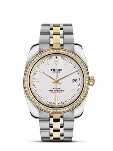 Remontoir à montres pour montre Tudor Classic Classic 38 Stainless Steel / Yellow Or / Diamond / Blanc / Bracelet
