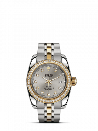 Remontoir à montres pour montre Tudor Classic Classic 28 Stainless Steel / Yellow Or / Diamond / Argent-Diamond / Bracelet