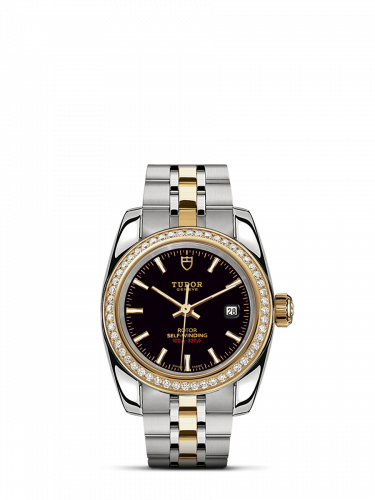 Remontoir à montres pour montre Tudor Classic Classic 28 Stainless Steel / Yellow Or / Diamond / Noire / Bracelet