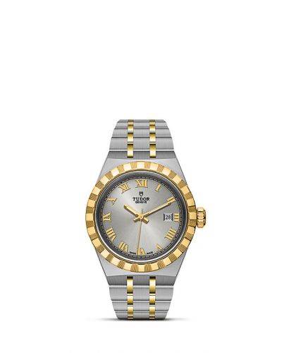 Remontoir à montres pour montre Tudor Royal Royal Date 28 Stainless Steel / Yellow Or / Argent - Roman