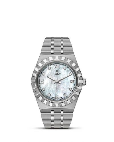 Remontoir à montres pour montre Tudor Royal Royal Date 34 Stainless Steel / MOP