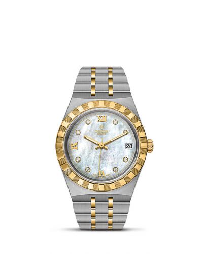 Remontoir à montres pour montre Tudor Royal Royal Date 34 Stainless Steel / Yellow Or / MOP