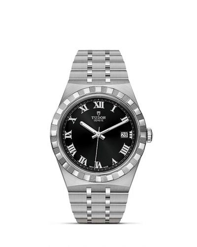 Remontoir à montres pour montre Tudor Royal Royal Date 38 Stainless Steel / Noire - Roman