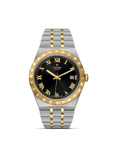 Remontoir à montres pour montre Tudor Royal Royal Date 38 Stainless Steel / Yellow Or / Noire - Roman