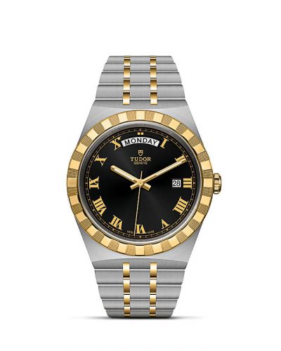 Remontoir à montres pour montre Tudor Royal Royal Day-Date 41 Stainless Steel / Yellow Or / Noire - Roman