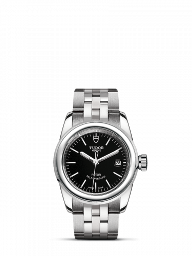Remontoir à montres pour montre Tudor Glamour Glamour Date 26 Stainless Steel / Noire / Bracelet