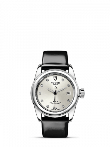 Remontoir à montres pour montre Tudor Glamour Glamour Date 26 Stainless Steel / Argent-Diamond / Strap