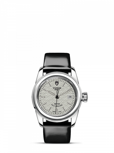 Remontoir à montres pour montre Tudor Glamour Glamour Date 26 Stainless Steel / Jacquard Argent / Strap