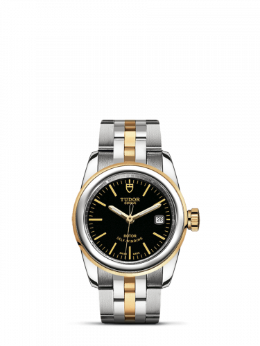 Remontoir à montres pour montre Tudor Glamour Glamour Date 26 Stainless Steel / Yellow Or / Noire / Bracelet