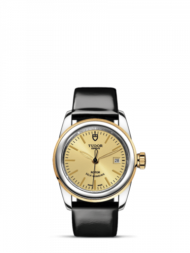 Remontoir à montres pour montre Tudor Glamour Glamour Date 26 Stainless Steel / Yellow Or / Champagne / Strap