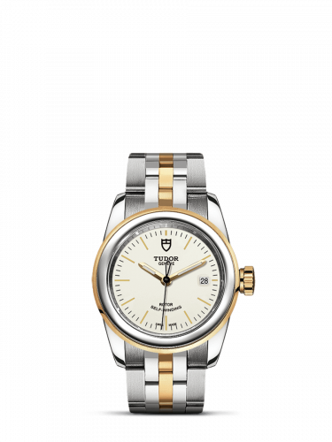 Remontoir à montres pour montre Tudor Glamour Glamour Date 26 Stainless Steel / Yellow Or / Opaline / Bracelet