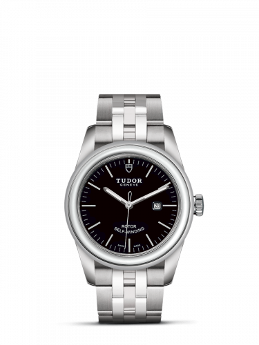 Remontoir à montres pour montre Tudor Glamour Glamour Date 31 Stainless Steel / Noire / Bracelet
