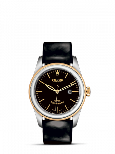 Remontoir à montres pour montre Tudor Glamour Glamour Date 31 Stainless Steel / Yellow Or / Noire / Strap