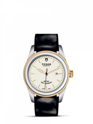 Remontoir à montres pour montre Tudor Glamour Glamour Date 31 Stainless Steel / Yellow Or / Opaline / Strap