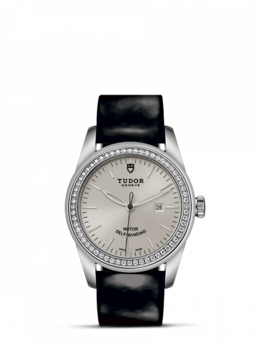 Remontoir à montres pour montre Tudor Glamour Glamour Date 31 Stainless Steel / Diamond / Argent / Strap