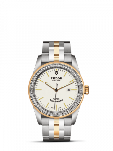 Remontoir à montres pour montre Tudor Glamour Glamour Date 31 Stainless Steel / Yellow Or / Diamond / Opaline / Bracelet