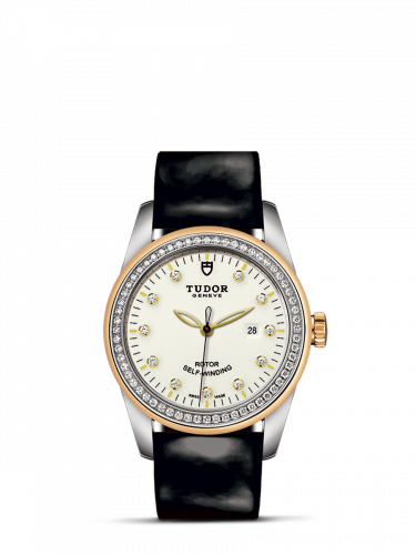 Remontoir à montres pour montre Tudor Glamour Glamour Date 31 Stainless Steel / Yellow Or / Diamond / Opaline-Diamond / Strap