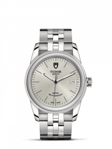Remontoir à montres pour montre Tudor Glamour Glamour Date 36 Stainless Steel / Argent / Bracelet