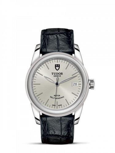 Remontoir à montres pour montre Tudor Glamour Glamour Date 36 Stainless Steel / Argent / Strap