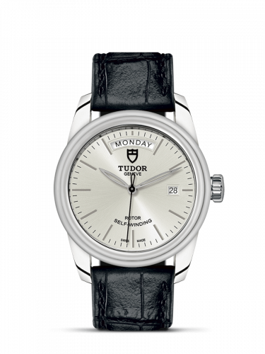 Remontoir à montres pour montre Tudor Glamour Glamour Day + Date Stainless Steel / Argent / Strap