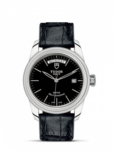 Remontoir à montres pour montre Tudor Glamour Glamour Day + Date Stainless Steel / Noire / Strap