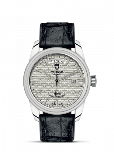 Remontoir à montres pour montre Tudor Glamour Glamour Day + Date Stainless Steel / Jacquard Argent / Strap