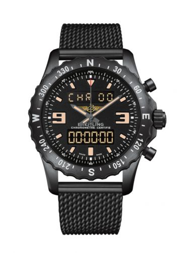 Remontoir à montres pour montre Breitling Chronospace Chronospace Military Noiresteel / Volcano Noire / Bracelet