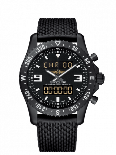 Remontoir à montres pour montre Breitling Chronospace Chronospace Military Noiresteel / Volcano Noire / Rubber / Folding