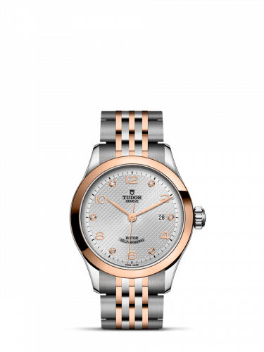 Remontoir à montres pour montre Tudor 1926 1926 28 Stainless Steel / Rose Or / Argent - Diamond